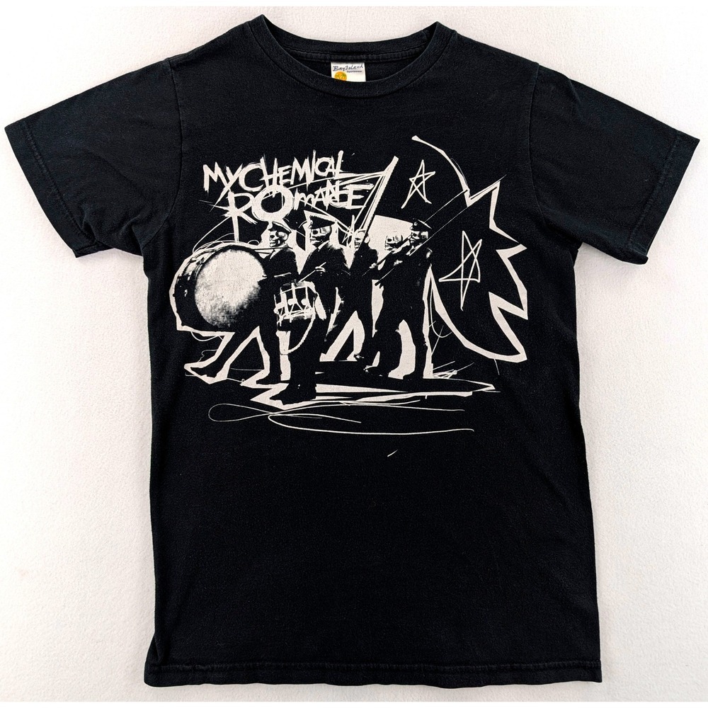 Vintage 00s My Chemical Romance Black Parade Bay Island Black Tee Mens S